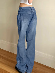 Washed Classic Denim Boyfriend Jeans Boyfriend Jeans