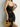 Tie Strap Slit Black Maxi Dress Secondary image