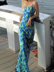 Back Slit Bodycon Maxi Dress Blue / S Maxi Dresses