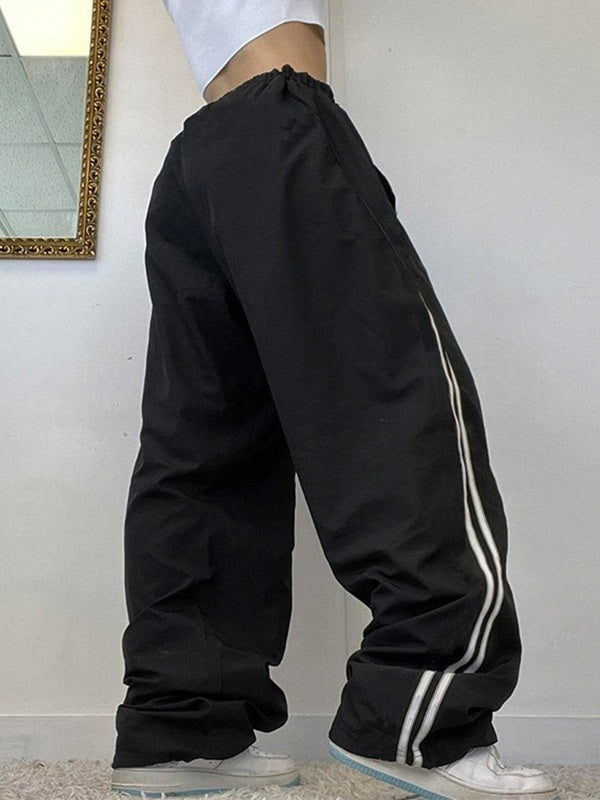Side Stripe Wide Leg Pants Wide Leg Pants