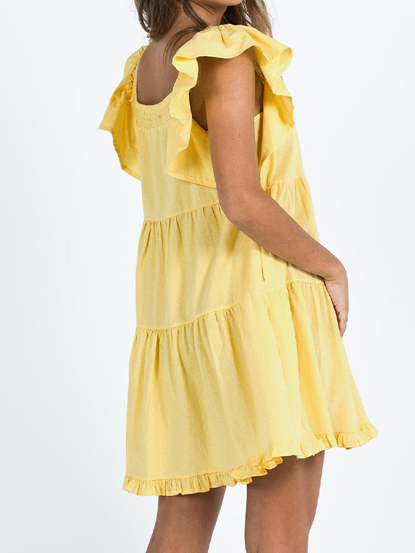 Ruffle Tiered Mini Dress Mini Dresses