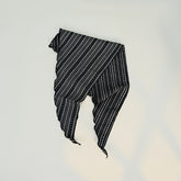 Cotton Striped Triangle Retro Head Shawl Scarf