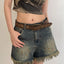 Vintage Embossed Leather Waist Belt