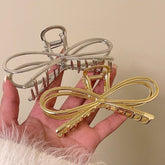 Minimalist Metal Bow Design Hair Claw