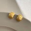 Brushed Matte Geometric Minimalist Stud Earrings