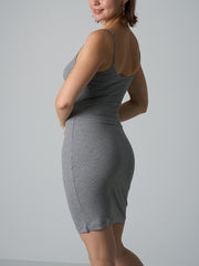 Ribbed Spaghetti Strap Stretchy Slim Fit Bodycon Mini Dress