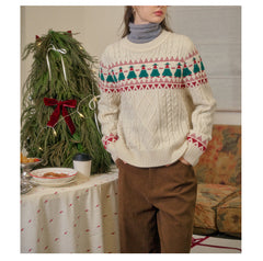 Christmas Tree Vintage Fair Isle Sweater
