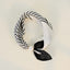 Stripe Pearl Magnetic Buckle Neck Scarf