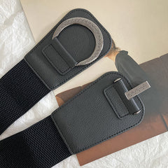 Fashion Leather Stretch Waist Belt