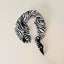 Animal Print Pearl Magnetic Buckle Neck Scarf