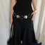 Chic Large Ring Hollow Metal Waist Chain