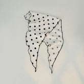 Cotton Polka Dot Triangle Retro Head Shawl Scarf