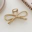 Minimalist Metal Bow Design Hair Claw