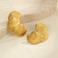 Color Block Stainless Steel Textured Earrings