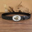 Vintage Horse Buckle Faux Leather Belt