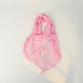 Polka Print Long Lightweight Scarf