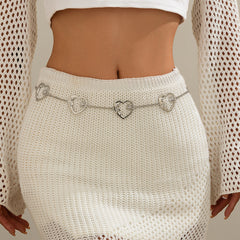 Minimal Sun Moon Metal Waist Chain