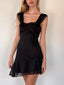 Sexy Chic Solid Dress Summer Women’s 2024 New French Ribbon Skinny Sleeveless Sexy Backless High Waist A line Mini