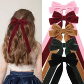 Large Velvet Wedding Long Ribbon Hair Accessory Accessories-L