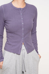 Lightweight Ribbed Cardigan