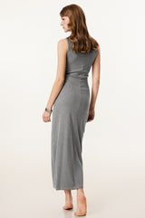 Slim Fitted Knit Tank Sweater Dress