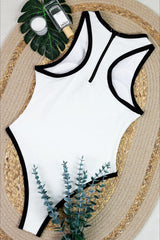Colorblock Slim Fit One Piece Swimwear