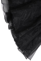 Strapless Corset Black Elegant Birthday Mini Dress