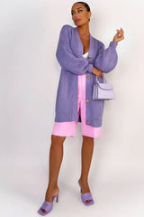 Solid Color Relaxed Knit Cardigan