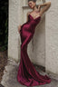 Sexy Deep Backless Lace Up Prom Dress