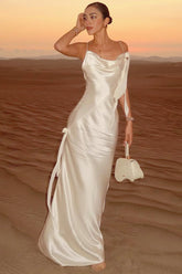 Chic Satin Maxi Slip Dress