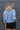 Denim Drawstring Hem Relaxed Blouse Secondary image