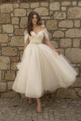 Elegant V-Neck Raglan Sleeve Midi Party Dress