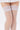 Small Mesh Lace Trim Fishnet Thigh-High Stockings Secondary image