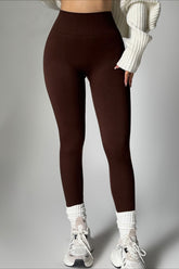 High-Waisted Brushed Fleece Sculpting Leggings
