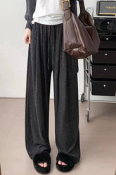 Relaxed Casual Drapey Knit Pants