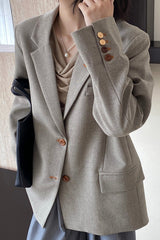 Oversized Speckled Lapel Blazer