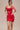 Red Cutout Floral Bandage Party Dress Secondary image