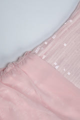 Sequin Spaghetti Strap Bodycon Mesh Mini Dress