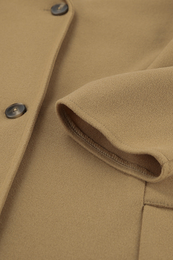 Loose Wool Lapel Coat coats