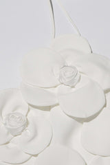 Floral Patchwork Strap Solid Sexy Slim Mini Dress