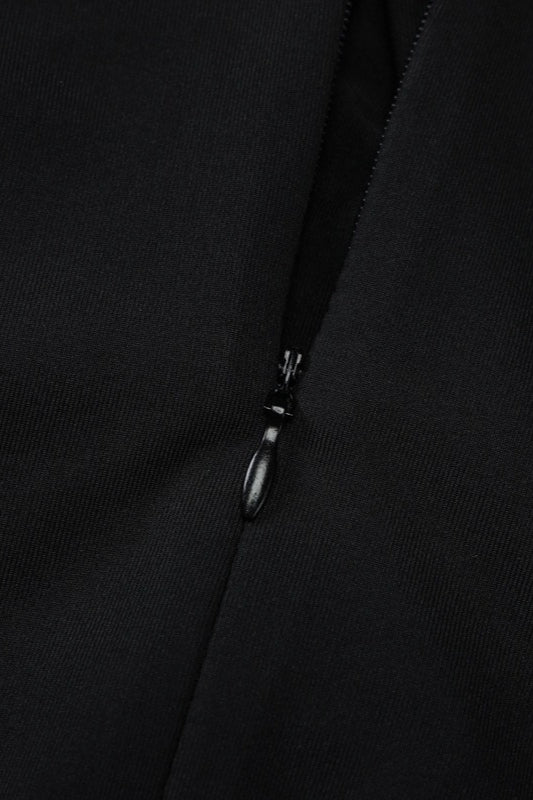 High Neck Sleeveless Slit Formal Dress