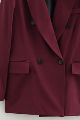 Oversized Wide Lapel Structured Blazer