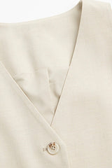 Classic V Neck Sleeveless Waistcoat Tank Top