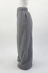 Warm Fleece Lined Solid Knit Pants