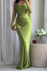 Solid Color Slim Elegant Chic Prom Dress