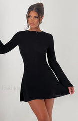 Adalee Mini Graceful Dress Black Dress
