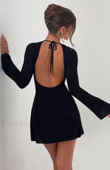 Adalee Mini Graceful Dress Black Dress