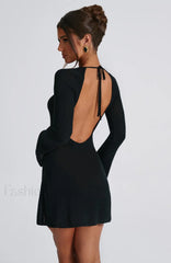Adalee Mini Graceful Dress Black Dress