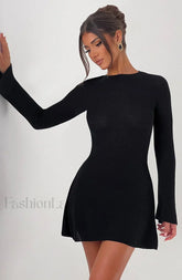 Adalee Mini Graceful Dress Black XS Dress