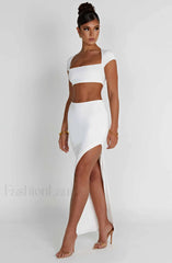 Adorn Maxi Graceful Skirt Ivory Skirt